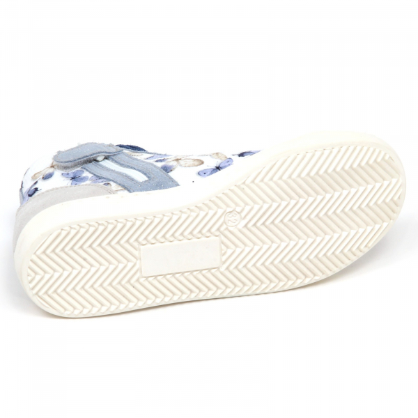 E1840 sneaker bimba tissue/leather MONNALISA scarpe glitter shoe kid girl