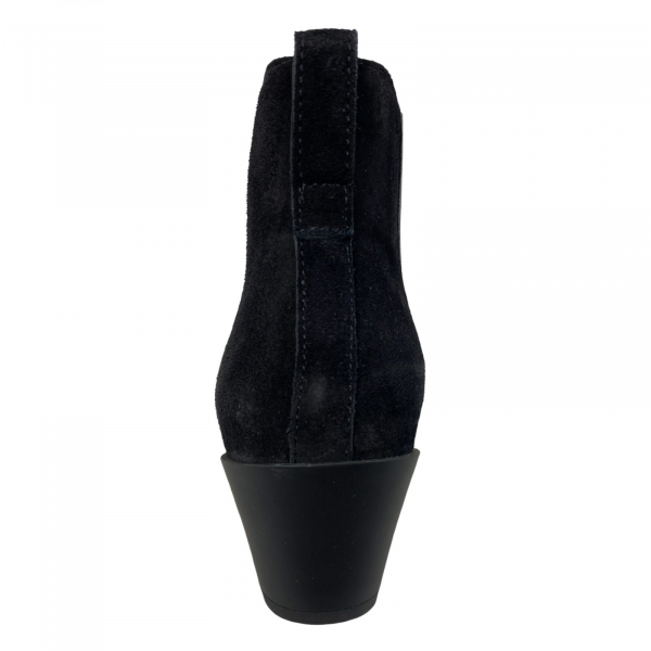 E19 tronchetto donna HOGAN texano suede BLACK chelsea boots women