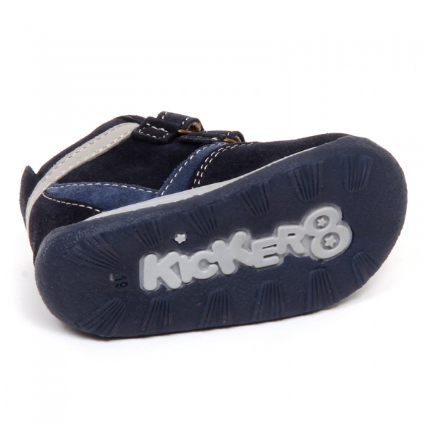 E2222 sneaker bimbo blu KICKERS KAME scarpe suede shoe boot kid boy