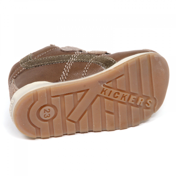 E2266 sneaker bimbo taupe/brown KICKERS EDDIS scarpe shoe kid baby boy