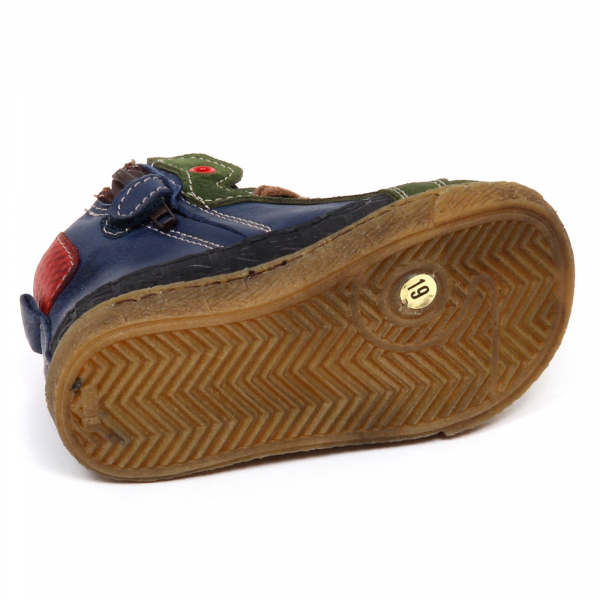 E2434 sneaker bimbo blu/green MOMINO scarpe shoe kid baby boy
