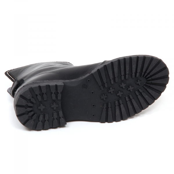 E2452 stivaletto bimba nero MOMINO biker scarpe boot shoe kid girl