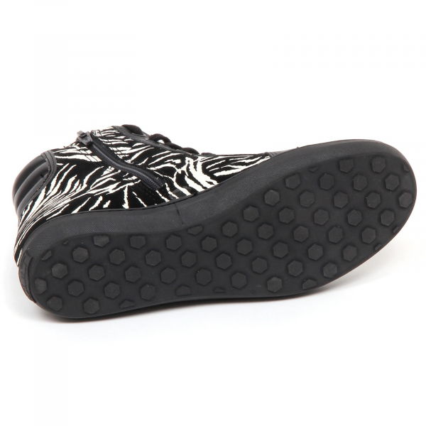 E2490 sneaker bimba black/white CULT ROCKSTAR scarpe shoe kid girl