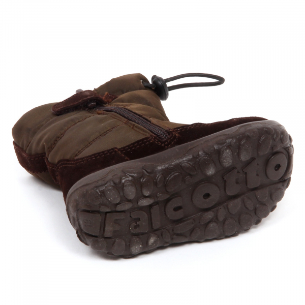 E2642 doposci bimbo brown FALCOTTO NATURINO RAIN STEP stivale boot baby boy