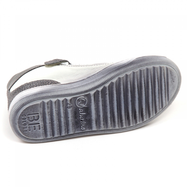 E2754 sneaker bimba NATURINO scarpe bianco/grigio shoe kid girl