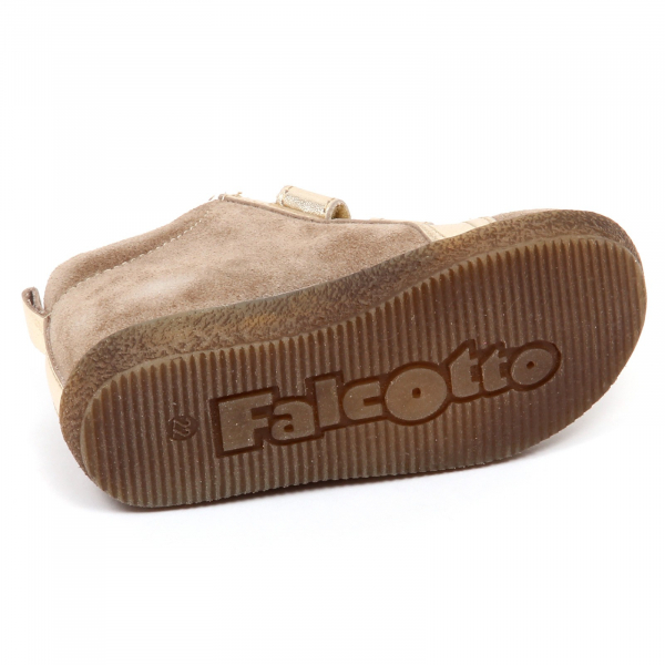 E3184 sneaker bimba taupe FALCOTTO by NATURINO scarpe shoe baby girl