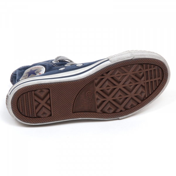 E4168 sneaker bimbo CONVERSE ALL STAR VINTAGE blu delave shoe boy
