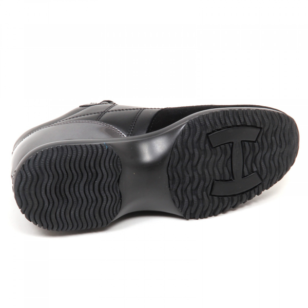 E4588 sneaker donna nero/piombo HOGAN INTERACTIVE scarpe H cucitura shoe woman