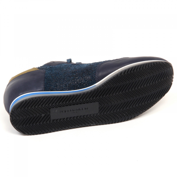 E4656 sneaker uomo blu/green PHILIPPE MODEL TROPEZ scarpe shoe man