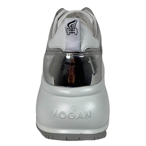 E51 sneakers donna HOGAN MAXI I ACTIVE silver/white shoes women