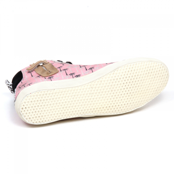 E5242 sneaker bimba pink/beige D.A.T.E. scarpe effetto vintage shoe kid girl