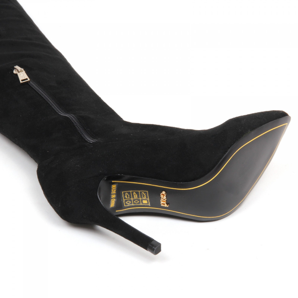 E5338 stivale donna black GAUDI' scarpe eco suede shoe boot woman