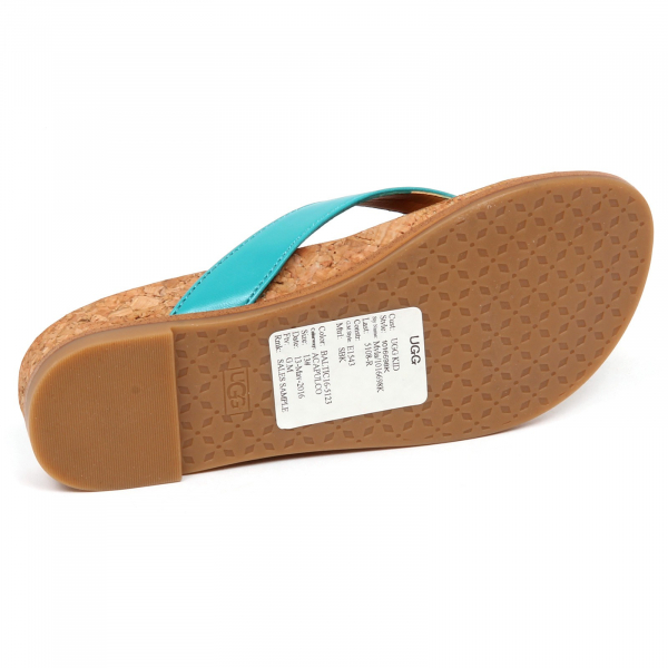 E5636   infradito bimba turquoise UGG shoe flip flop kid girl