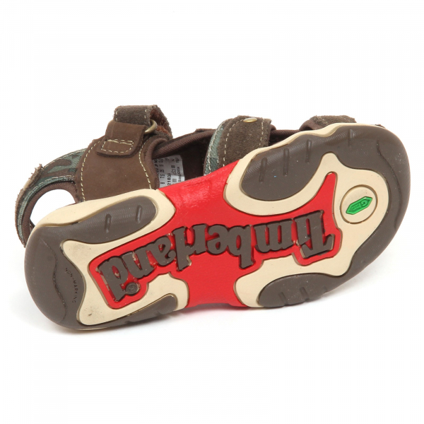 E6304 sandalo bimbo brown/green TIMBERLAND scarpe strappo shoe baby kid boy