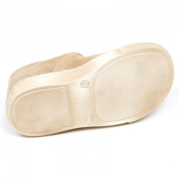 E6392 sandalo bimba beige KICKERS EARLY scarpe suede shoe baby kid girl