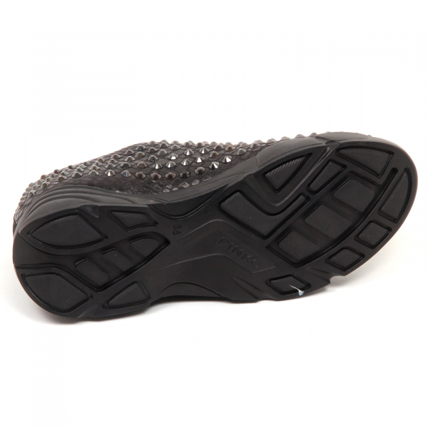 E6820 sneaker donna black PINKO GIGLIO 4 stampa pitone eco leather shoe woman