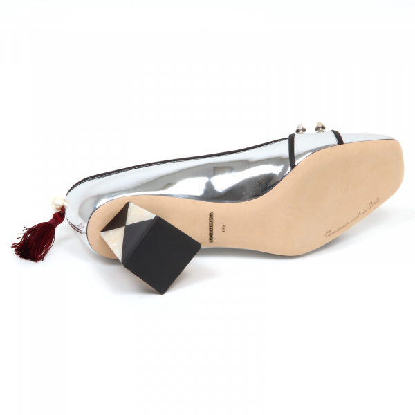 decollete specchio donna silver DOLCE&GABBANA scarpe shoe woman