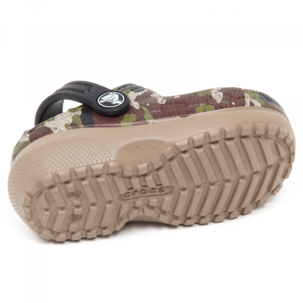 E7124 sandalo bimbo CROCS camouflage rubber sandal shoe kid