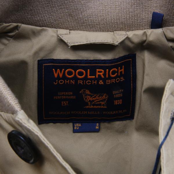 giubbotto uomo WOOLRICH summer bomber beige cotton jacket men