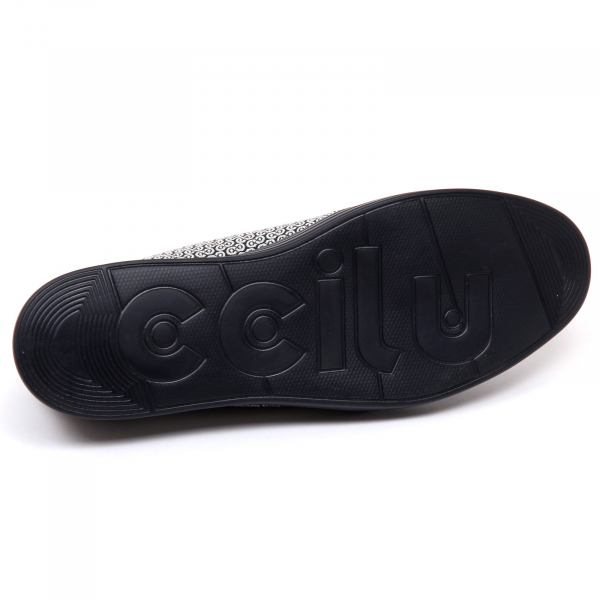 E8138 (WITHOUT BOX) sneaker uomo grey/black CCILU tissue/eco suede shoe man