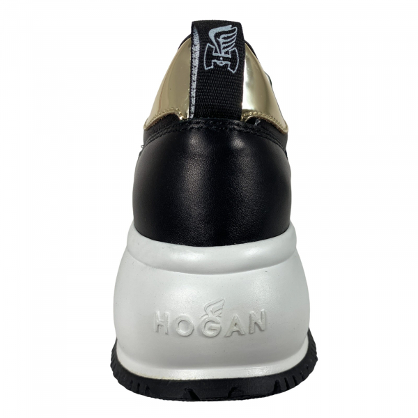 E82 sneakers donna HOGAN MAXI I ACTIVE black shoes women