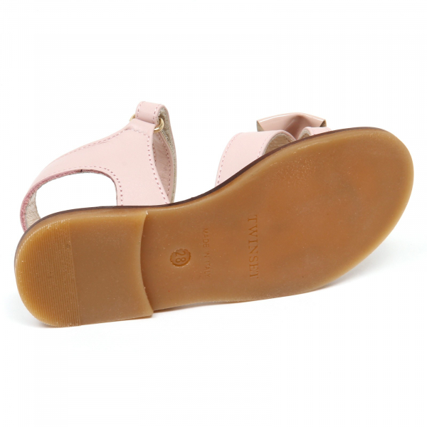 E8674 sandalo bimba girl TWIN-SET scarpe strappo pink shoe sandal