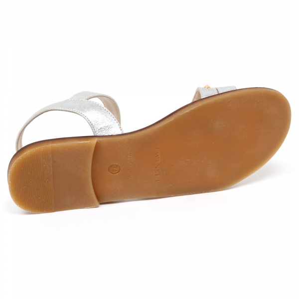 sandalo bimba girl TWIN-SET scarpe borchie silver shoe sandal