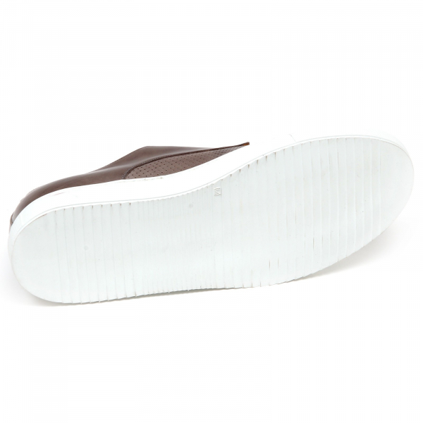 E8772 sneaker uomo brown/grey CARACCIOLO 1971 slip on vintage effect shoe man