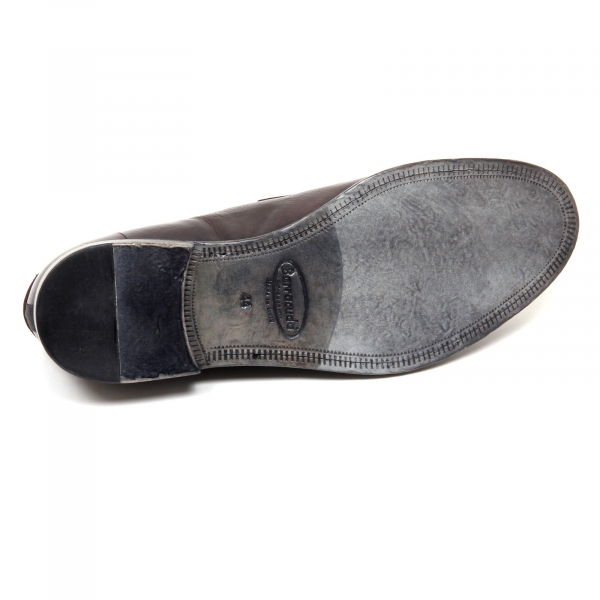 E8918 mocassino uomo dark brown BARRACUDA scarpe vintage effect loafer shoe man