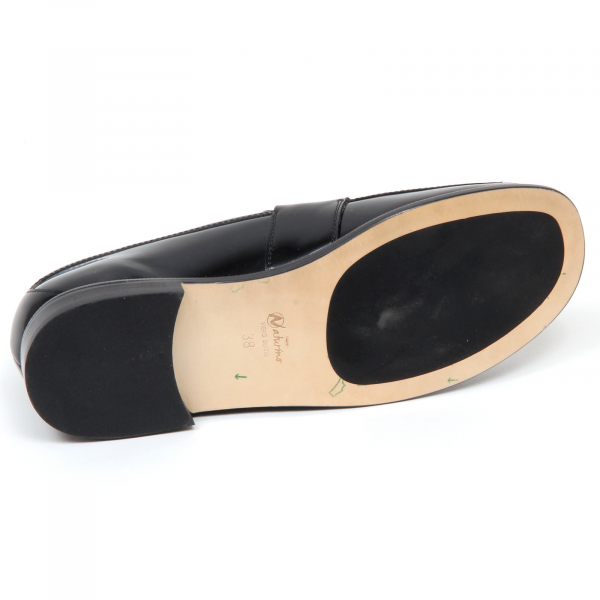 E9204 mocassino bimbo black NATURINO scarpe vintage effect loafer shoe kid boy