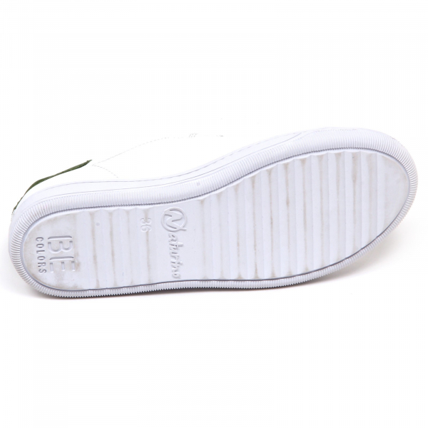 E9216 sneaker bimbo white/green NATURINO scarpe strappi shoe kid boy