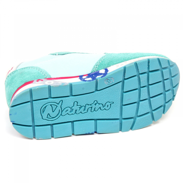 E9232 sneaker bimba girl NATURINO scarpe green water/light blu shoe baby