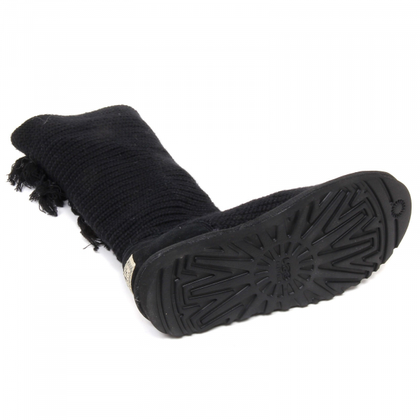 E9718 (NO BOX) stivale donna black UGG scarpe wool/suede boot shoe woman