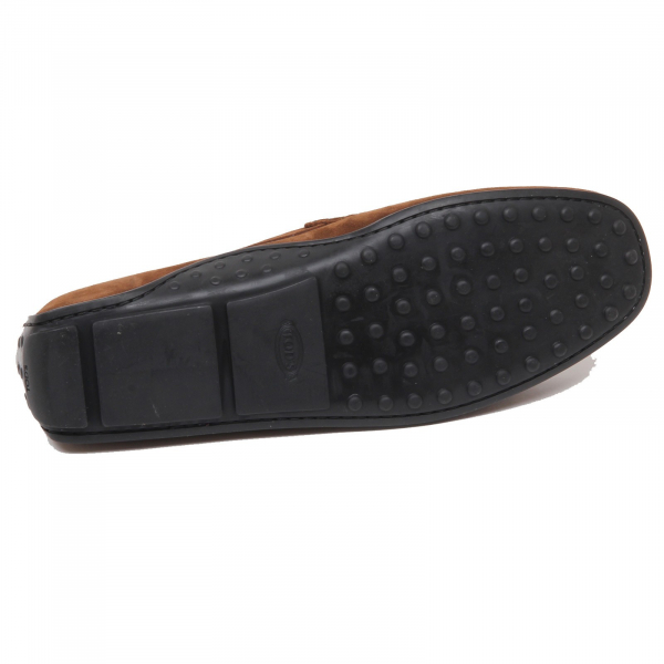 F0374 mocassino uomo light brown TOD’S scarpe suede shoe man