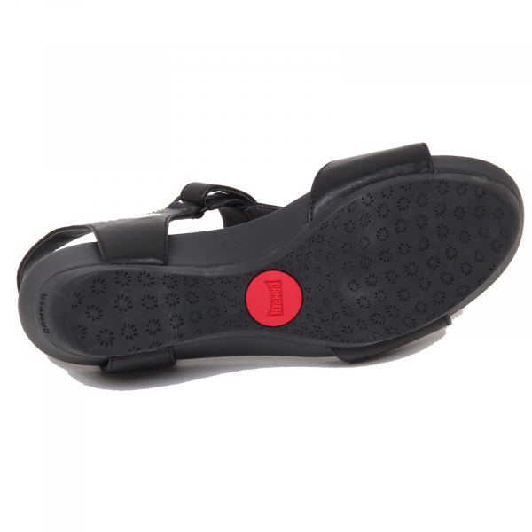 F0772 sandalo donna black CAMPER MICRO scarpe shoe woman