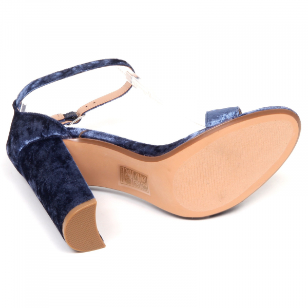 F0998 sandalo donna velvet light blue STEVE MADDEN scarpe velluto shoe woman