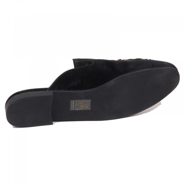 F1014 sabot donna velvet black STEVE MADDEN scarpe shoe woman