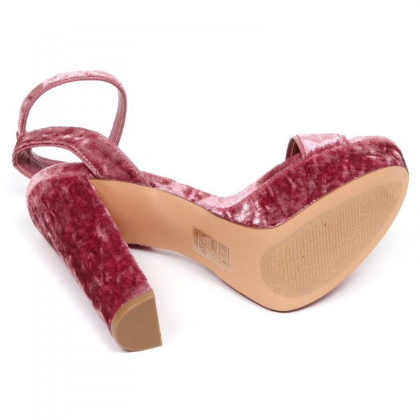 F1018 sandalo donna velvet STEVE MADDEN INSOMNIA pink/mauve shoe woman