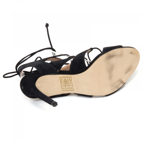 F1082 sandalo donna black STEVE MADDEN scarpe nabuk shoe woman