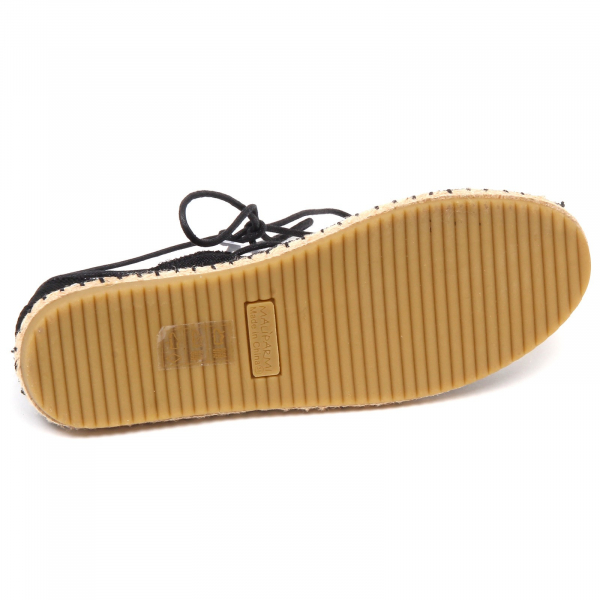 F1818 espadrillas donna black MALIPARMI scarpe ballerina lurex shoe woman