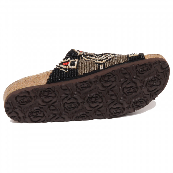 sandalo donna black MALIPARMI scarpe eco leather shoe woman