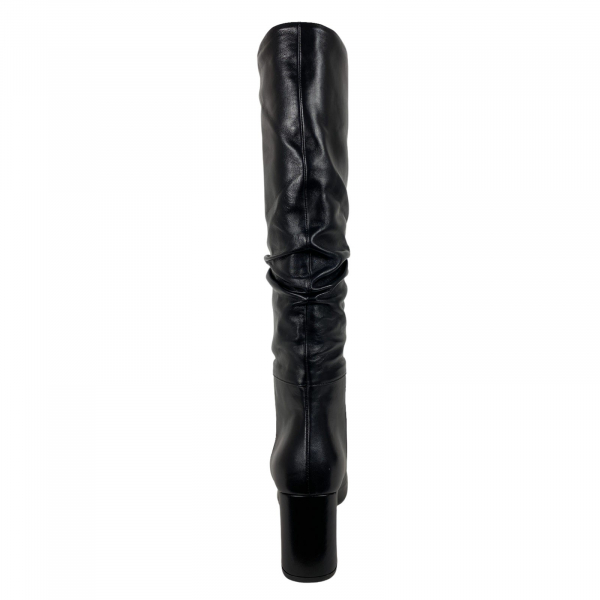 F20 stivali donna L'AUTRE CHOSE black leather boots woman