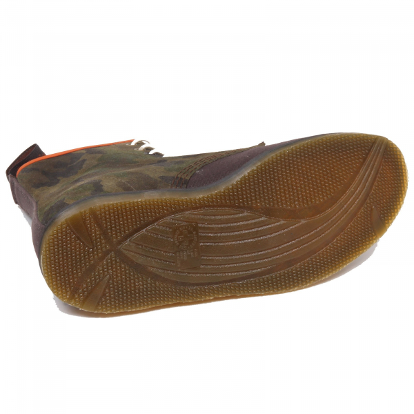 F2240 (NO BOX) anfibio uomo brown/green DR. MARTENS tissue/suede shoe boot man