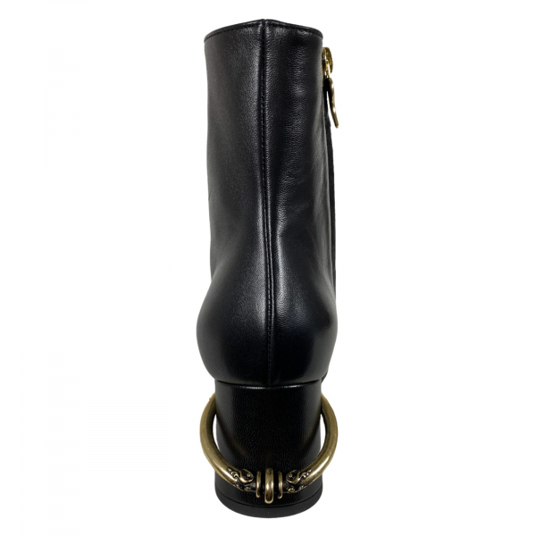 F23 stivaletto donna L'AUTRE CHOSE black leather boots woman