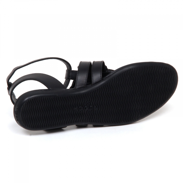 F2612 infradito donna black HOGAN VALENCIA scarpe sandalo shoe woman