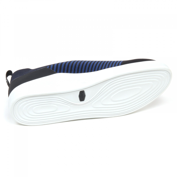 F3104 sneaker uomo blue/white ADNO STRIPES 5.8 tissue stretchy shoe man