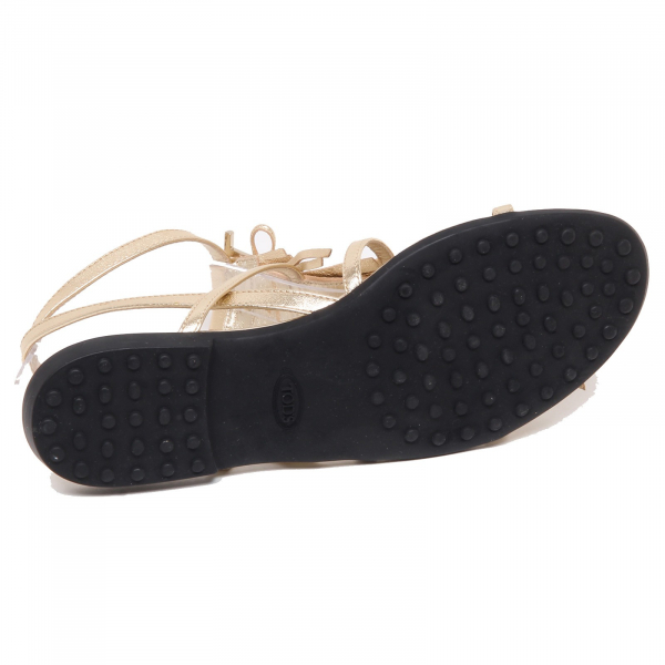 F3188 sandalo donna light gold TOD'S scarpe sandal shoe woman