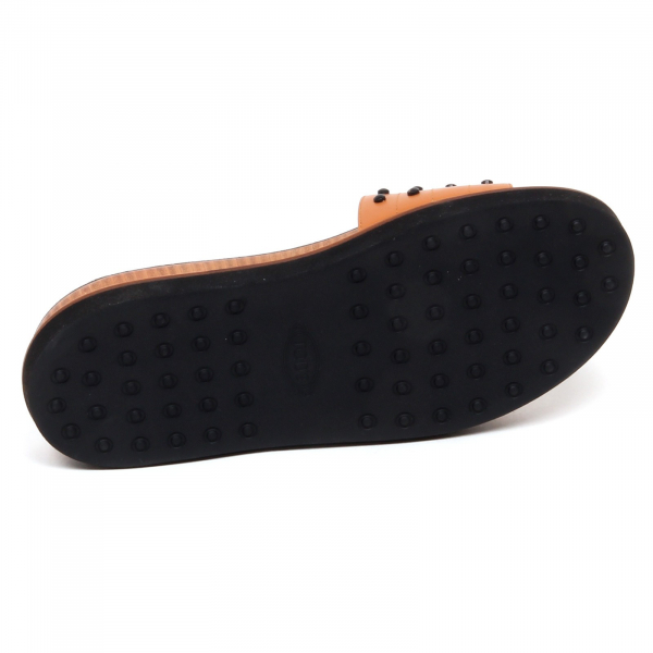 F3196 sandalo donna light brown TOD'S scarpe rubber studs shoe woman