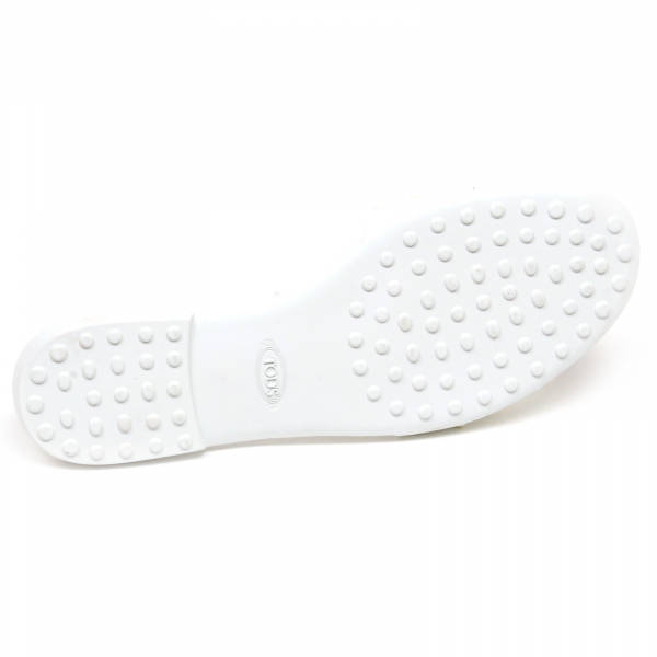 F3212 sandalo donna patent white TOD'S scarpe rubber studs shoe woman