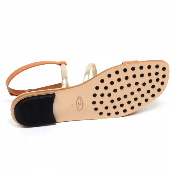 F3244 sandalo donna brown/gold TOD'S scarpe sandal shoe woman